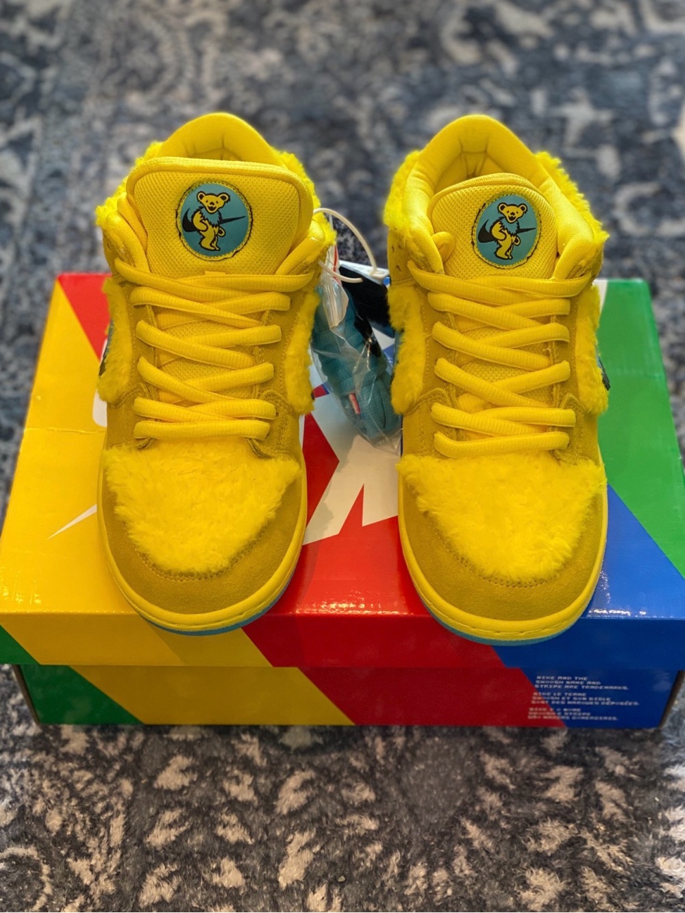 Yellow Grateful Dead Nike SB dunk low - Picture 3 of 3
